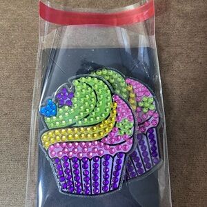 Colorful Cupcake Diamond Painted Earrings